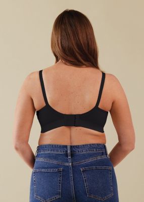 Těhotenská a kojící podprsenka Body Silk Seamless Sheer Black - Velikost S Bravado! designs
