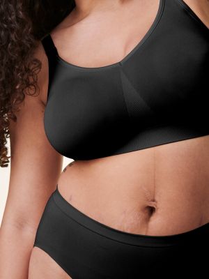Těhotenská a kojící podprsenka Body Silk Seamless Full Cup Black | Velikost M, Velikost L, Velikost XL