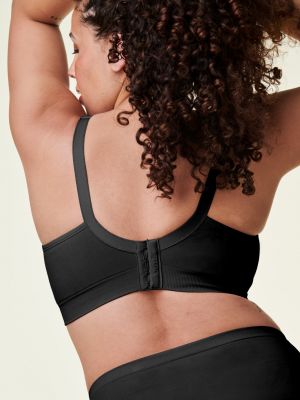Těhotenská a kojící podprsenka Body Silk Seamless Full Cup Black - Velikost XL Bravado! designs