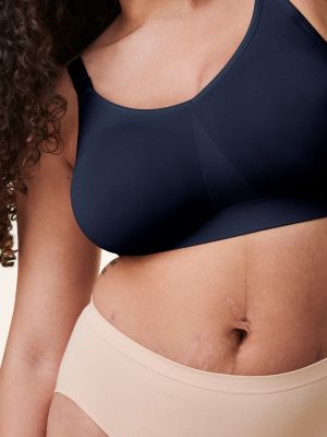 Těhotenská a kojící podprsenka Body Silk Seamless Full Cup Navy - Velikost XL Bravado! designs